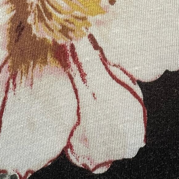 7th Ray Black with Flower Detail High Low Dress Small - Picture 3 of 6